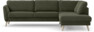 Bridge - 3-sits soffa med divan höger - Grön