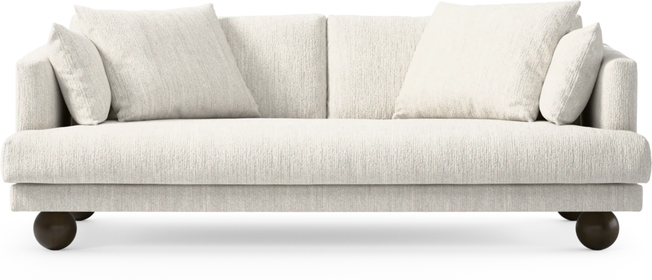Harper - 3-sits soffa, hel dyna - Vit