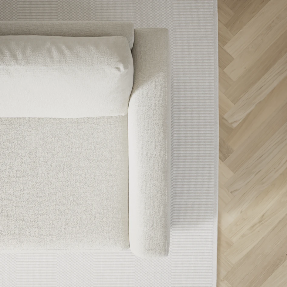 Friday - 2-sits soffa med två schäslonger - Vit