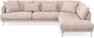 Harper - 3-sits soffa med divan höger - Rosa
