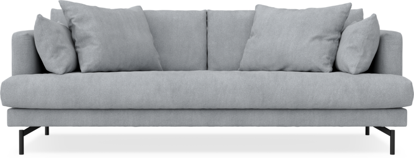 Harper - 3-sits soffa, hel dyna - Grå