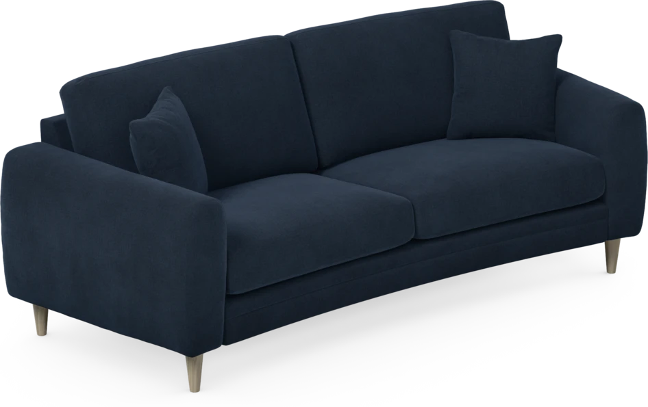Eden - 2,5-sits soffa svängd - Blå
