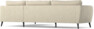 County - 2,5-sits soffa med divan höger - Beige