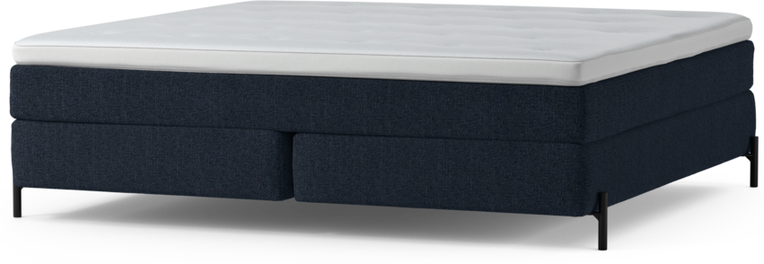 Delux Sense - Kontinentalsäng, dubbelsäng med bäddmadrass och sängben