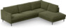 Madison Lux - 3-sits soffa med divan höger - Grön