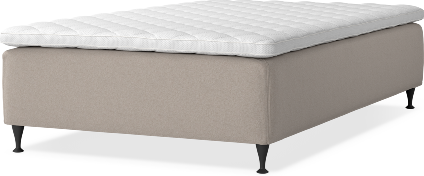 Delux Dream - Ramsäng, enkelsäng med bäddmadrass - Beige