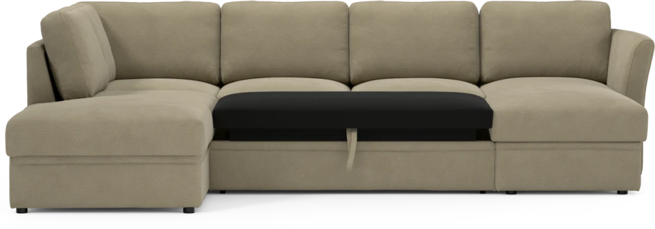 Öland - Bäddsoffa med divan vänster och schäslong höger - Beige