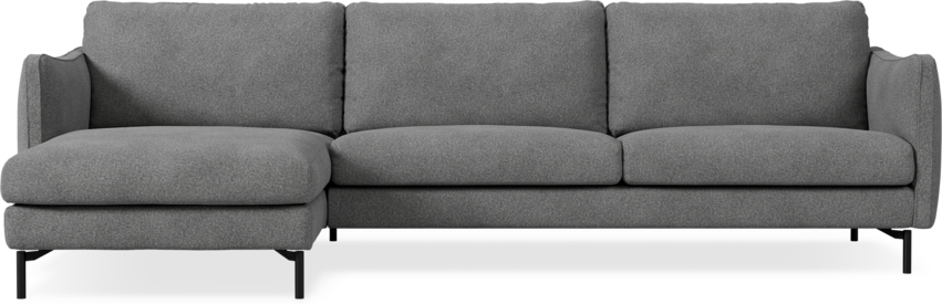 Madison Lux - 3-sits soffa med schäslong vänster - Vit