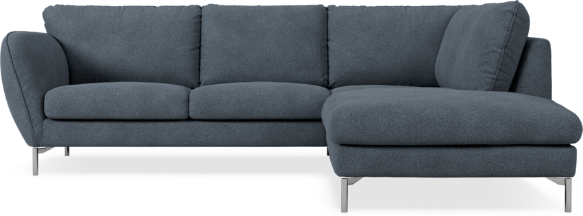 Madison Lux - 2-sits soffa med divan höger - Vit