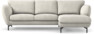 Madison Lux - 2-sits soffa med schäslong höger - Vit