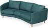 Madison - 3-sits soffa svängd, 70 cm - Turkos