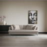 Harper - 3-sits soffa, hel dyna - Vit