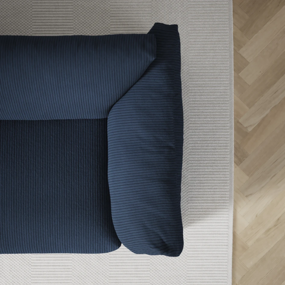Cherrie Klädsel - Klädsel till 3-sits soffa med divan höger - Blå