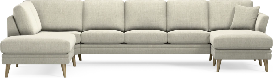 Eden - 3-sits soffa med divan vänster och schäslong höger - Beige