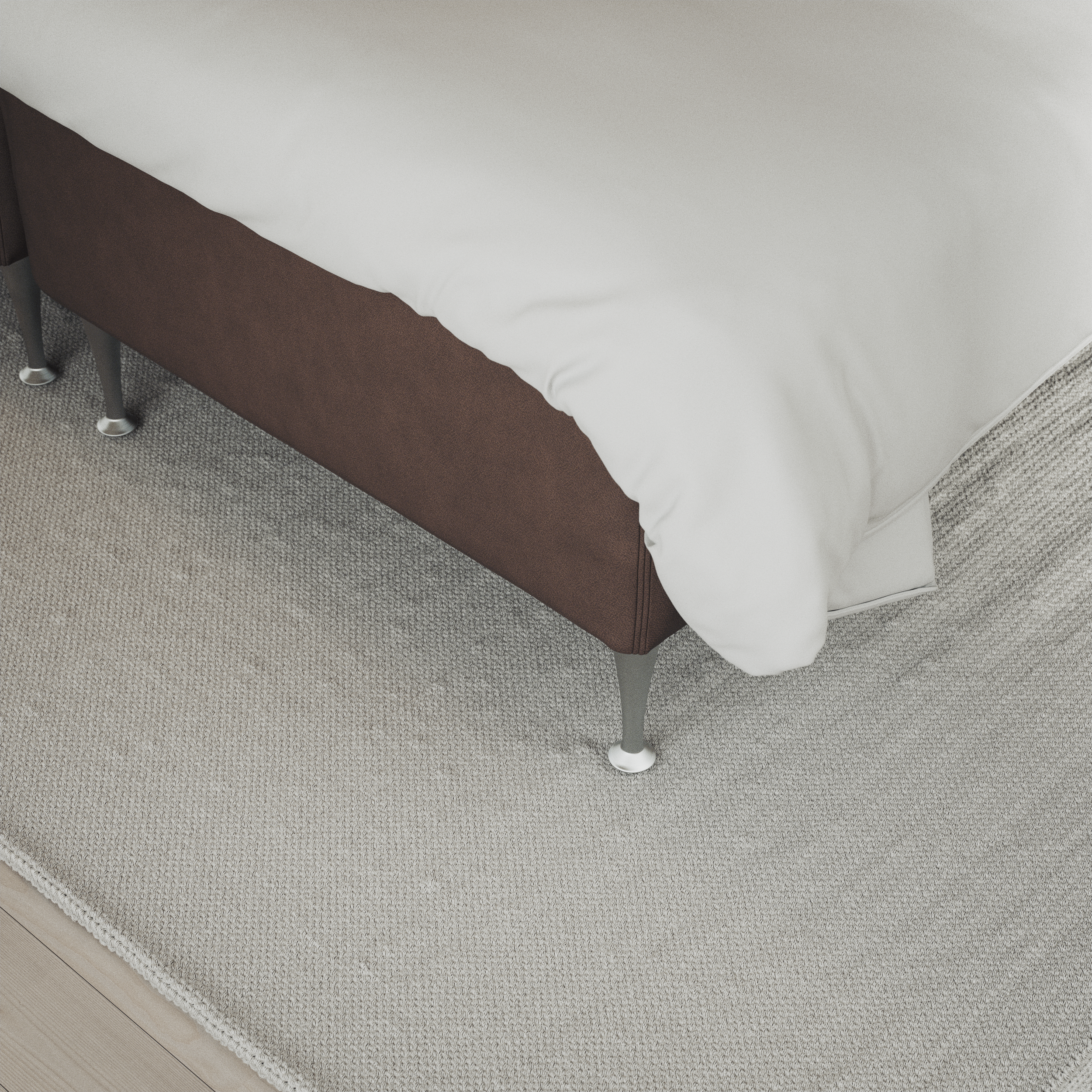 Delux Exclusive - Kontinentalsäng, enkelsäng 120 cm med bäddmadrass och sängben - inspiration