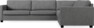 Nevada - Hörnsoffa, 3+2-sits - Grå
