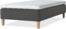 Delux Sense - Ramsäng, enkelsäng med bäddmadrass - Grå