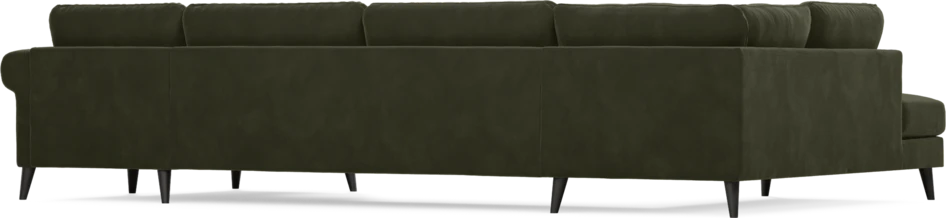 Bridge - 3-sits soffa med divan vänster och schäslong höger - Grön