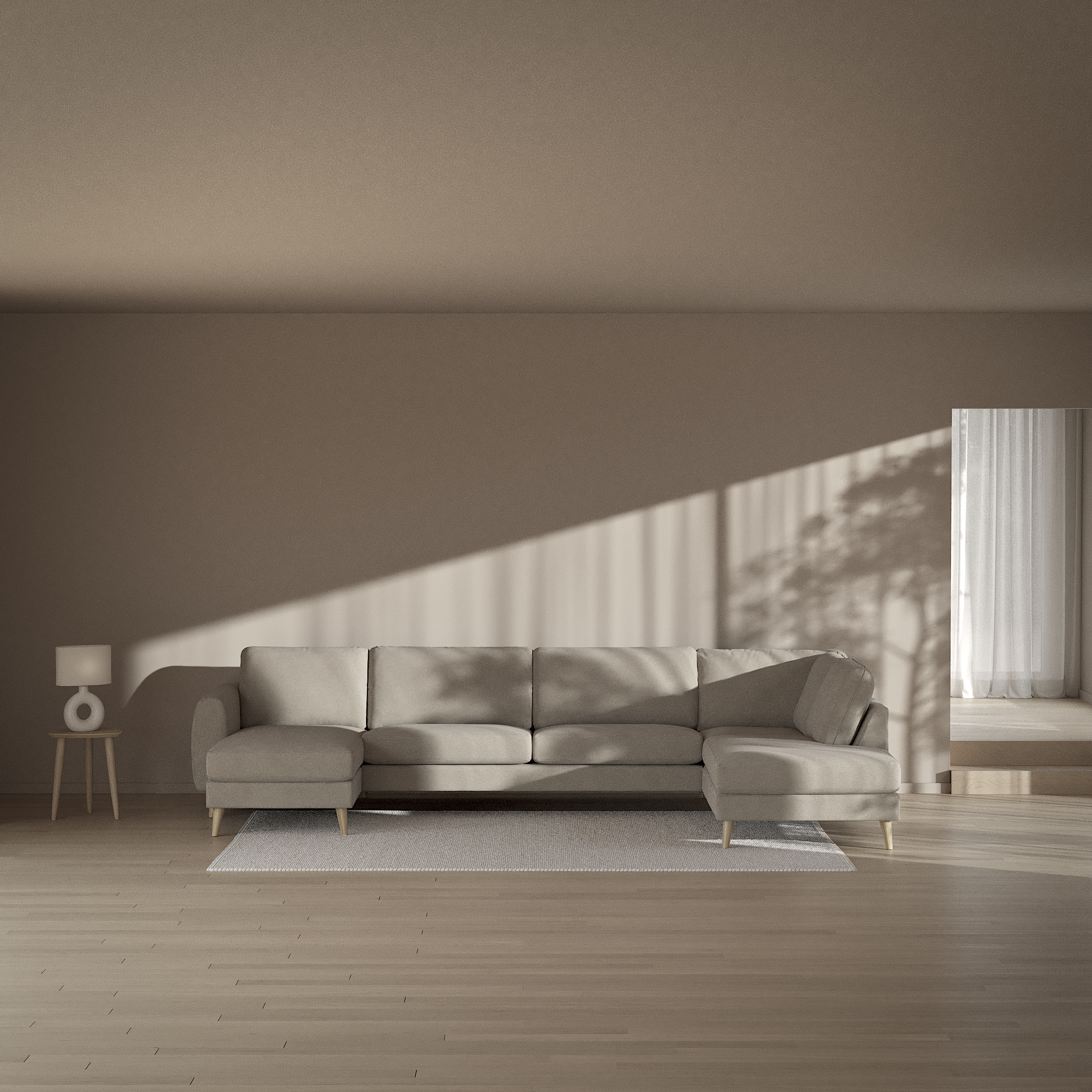 Bridge - 3-sits soffa med schäslong vänster och divan höger - inspiration