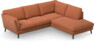 Madison - 2-sits soffa med divan höger - Orange