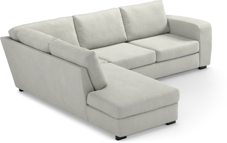 Friday - 2,5-sits soffa med divan vänster - Vit