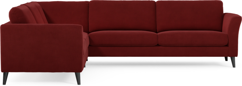 Bridge - Hörnsoffa, 2+3-sits - Röd