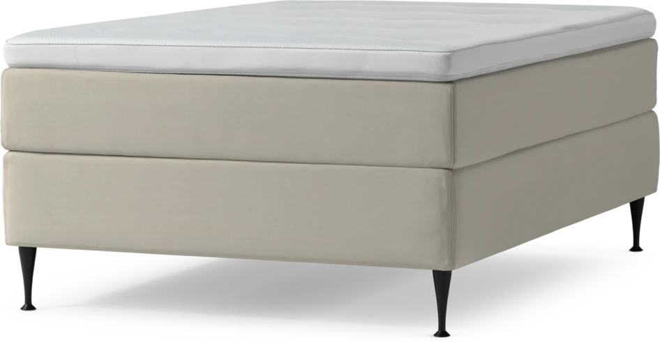 Delux Exclusive - Kontinentalsäng, enkelsäng 140 cm med bäddmadrass och sängben