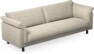 Cherrie - 4-sits soffa, hel dyna, fast klädsel - Beige