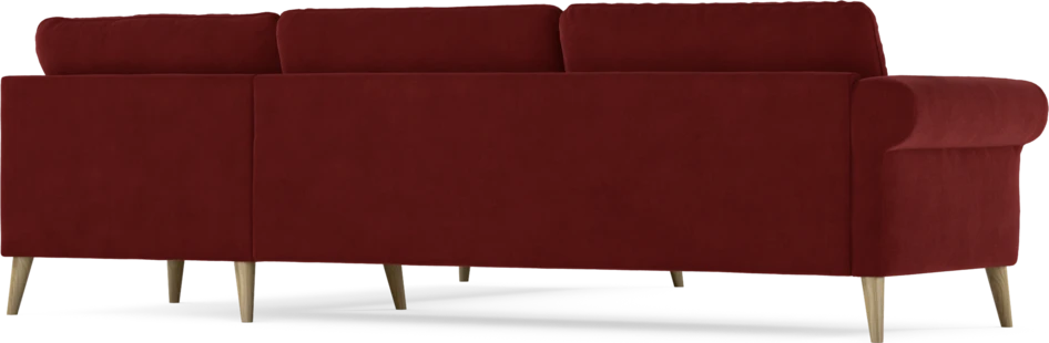 Bridge - Hörnsoffa, 3+2-sits - Röd