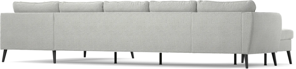County - 4-sits soffa med schäslong vänster och divan höger - Grå