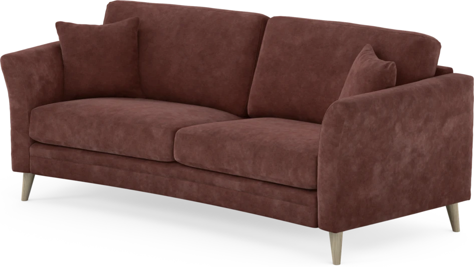 Eden - 2,5-sits soffa svängd - Röd