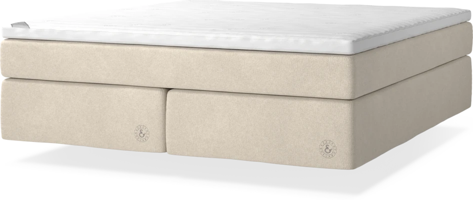 Cape Farewell Comfort - Kontinentalsäng, dubbelsäng med svävande utseende - Beige