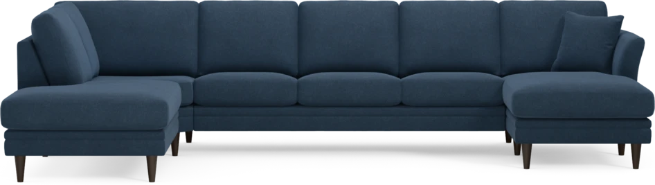 Eden - 3-sits soffa med divan vänster och schäslong höger - Blå