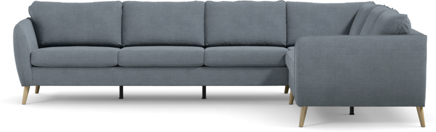 County - Hörnsoffa, 3+2-sits - Blå