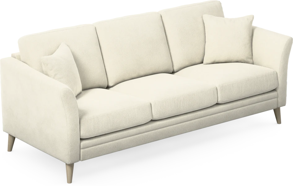 Eden - 3-sits soffa - Vit