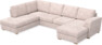 Friday - 3-sits soffa med divan vänster och schäslong höger - Rosa