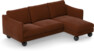 Madison - 2-sits soffa med schäslong höger - Orange
