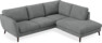 Madison - 2-sits soffa med divan höger - Vit