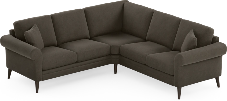 Eden - Hörnsoffa, 2+2-sits - Brun