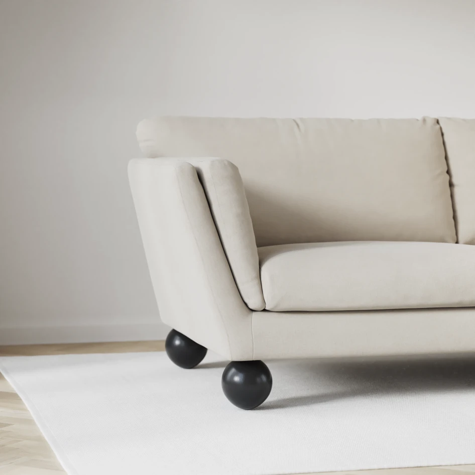 Madison Lux - Hörnsoffa med schäslong höger - Beige