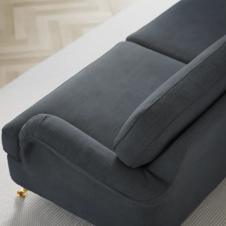 Oxford - 3-sits soffa svängd - Blå