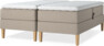 Delux Dream - Ställbar säng, dubbelsäng med bäddmadrass - Beige