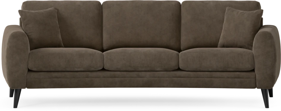 Eden - 3-sits soffa svängd - Brun