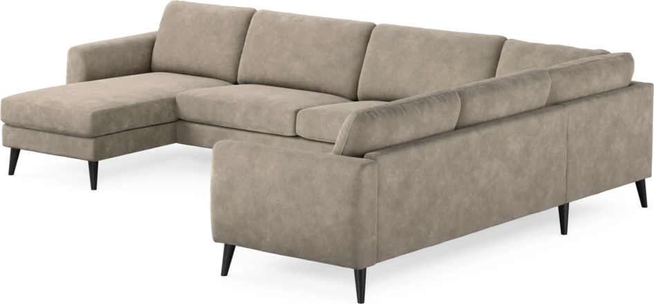 Bridge - Hörnsoffa, 3+2-sits med schäslong vänster - Beige