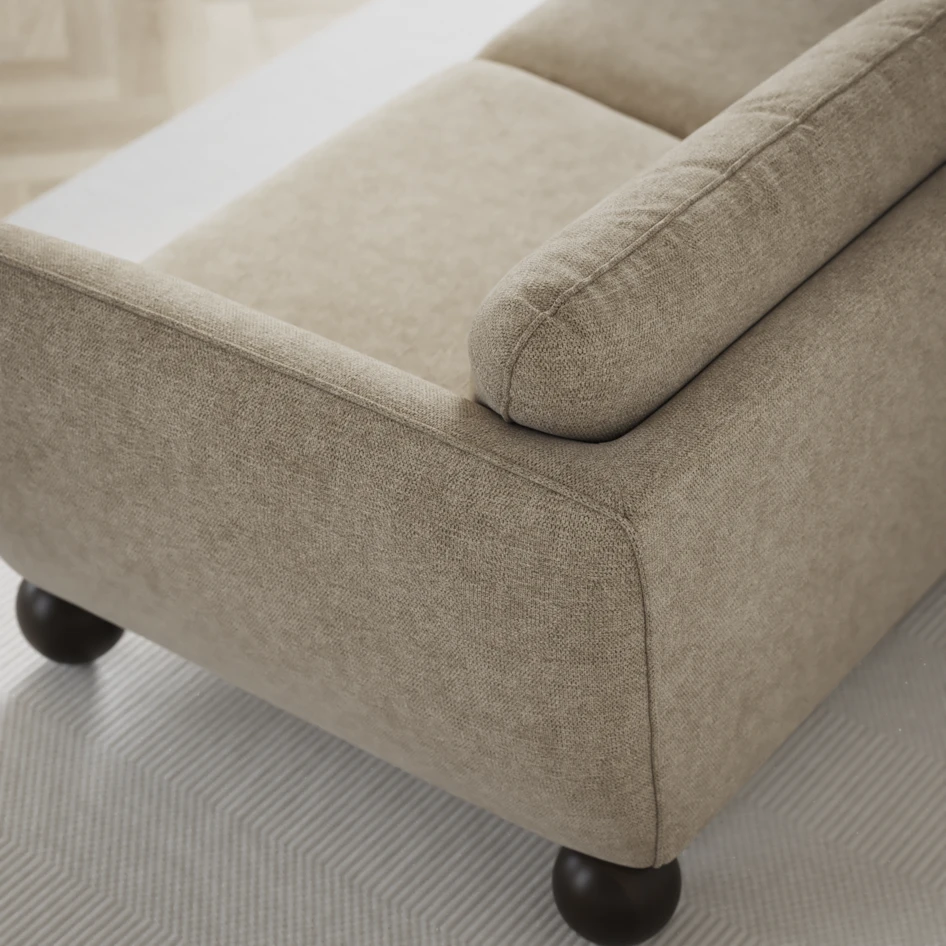 Madison - 2-sits soffa med divan vänster och schäslong höger - Beige