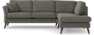Eden - 2,5-sits soffa med divan - Grå