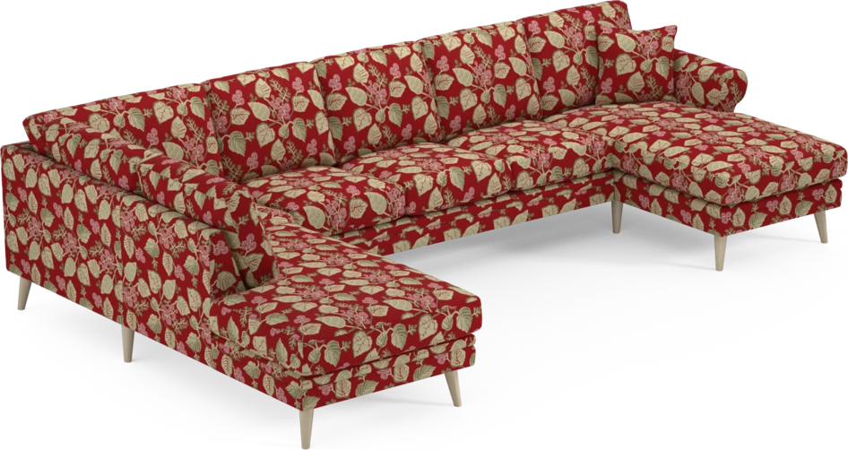 Eden - 3-sits soffa med divan vänster och schäslong höger - Flerfärgad