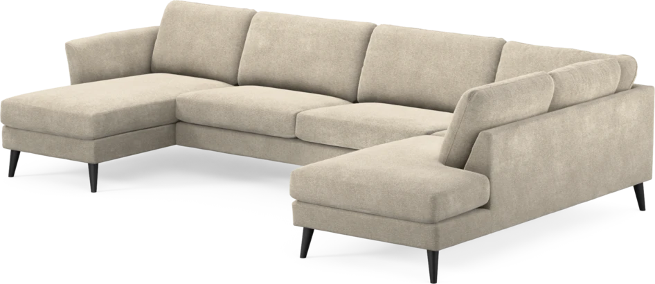 Bridge - 3-sits soffa med schäslong vänster och divan höger - Beige