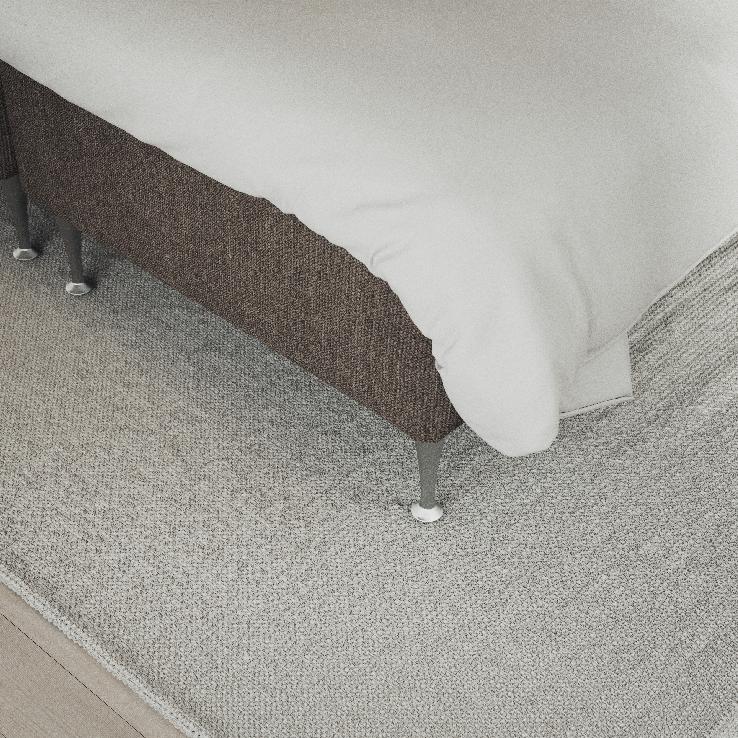 Delux Exclusive - Kontinentalsäng, enkelsäng 120 cm med bäddmadrass och sängben - inspiration