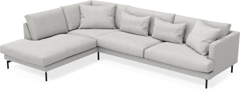 Harper - 3-sits soffa med divan vänster - Grå